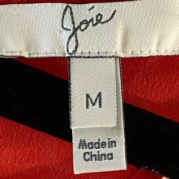 Joie Red Racerback Silk Top - Picture 2 of 2